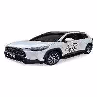 محافظ پلاستیکی رکاب مشکی TOYOTA COROLLA CROSS LINE SIDE 2022 و سازگار Omsa