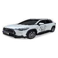 محافظ پلاستیکی رکاب مشکی TOYOTA COROLLA CROSS LINE SIDE 2022 و سازگار Omsa