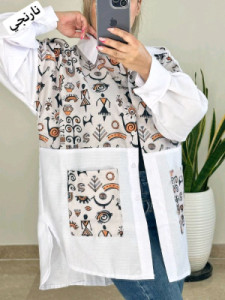مانتو اسپرت زنانه لنین مدل طرحداراسکارلت بوهو