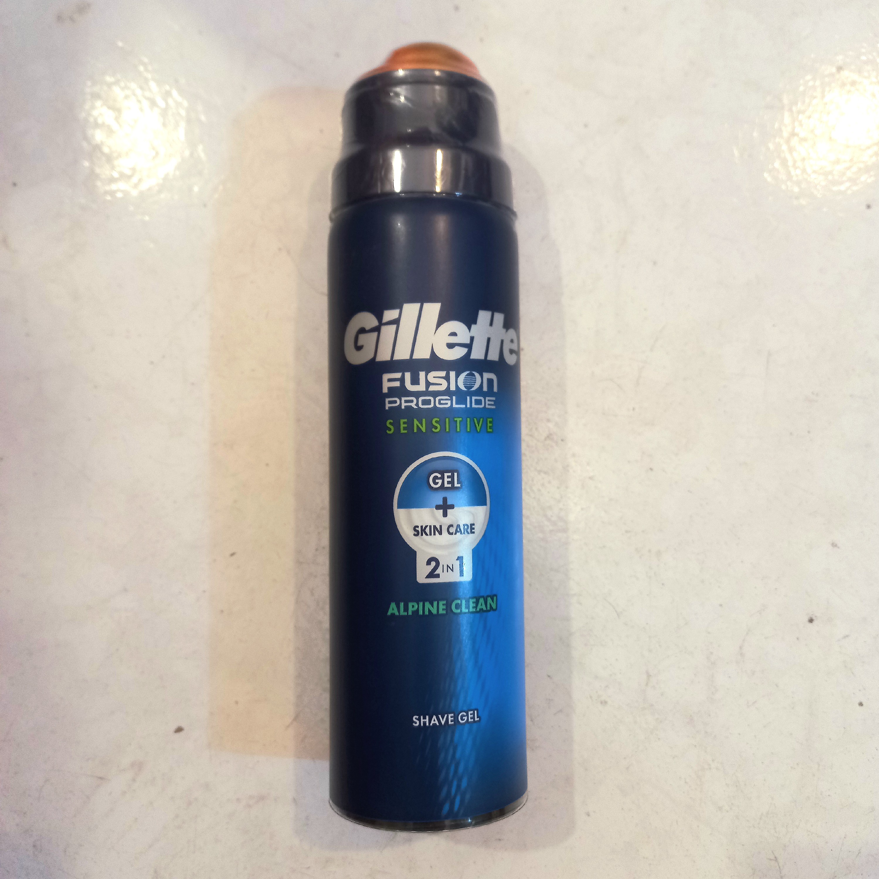 ژل اصلاح مردانه ژیلت مدل Fusion ProGlide Sensitive مناسب پوست حساس، خنک و تازه کننده حجم 170 میل