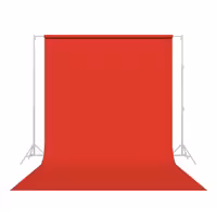 پرده قرمز 2x3 لوله پلاستیکی (فون مخمل)