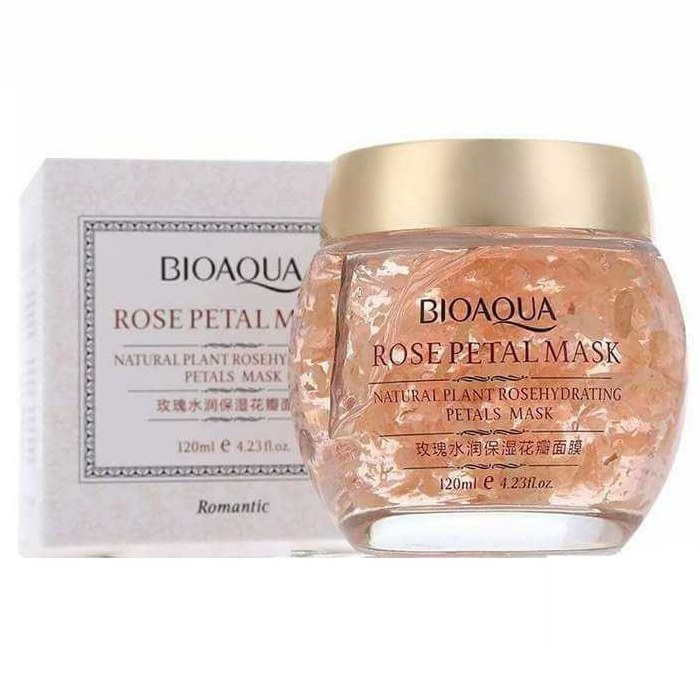 ماسک صورت بایو آکوا مدل ROSE PETAL MASK حجم 120 میلی لیتر