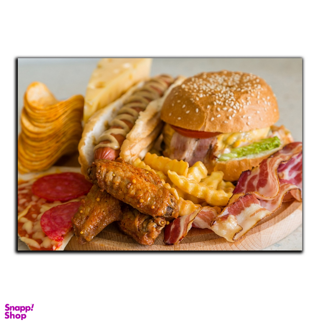 تابلو شاسی بکلیت طرح فست فود همبرگر مدل SH-4984