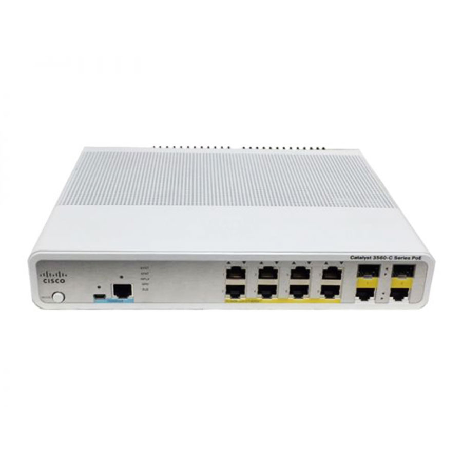 قیمت و خرید سوييچ 8 پورت سیسکو مدل WS-C3560C-8PC-S | یاس ارتباط