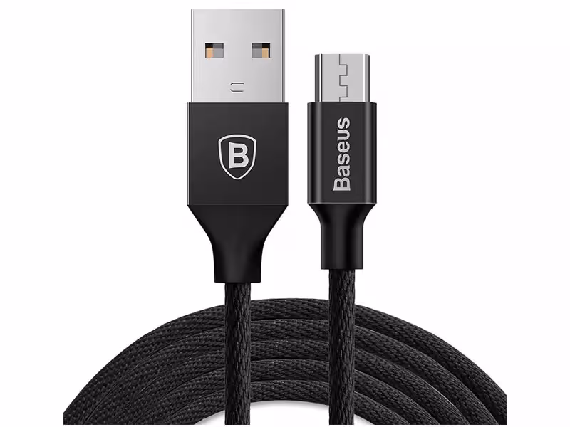 کابل شارژ MicroUSB باسئوس مدل CAMYW-B01 طول 1.5 متر