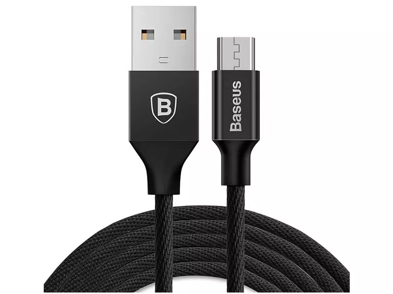 کابل شارژ MicroUSB باسئوس مدل CAMYW-B01 طول 1.5 متر