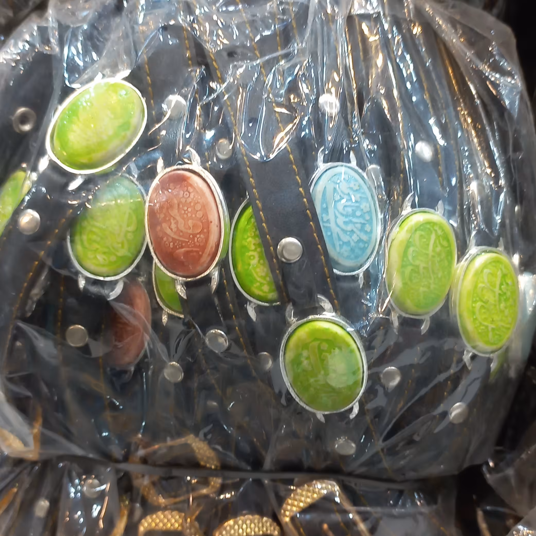 دستبند چرمی  کاشی