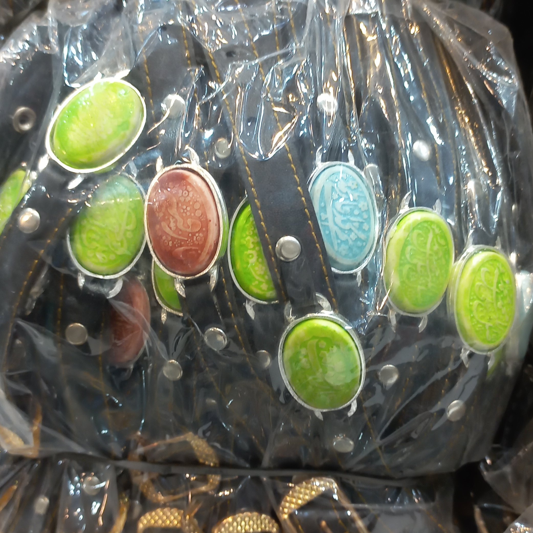 دستبند چرمی  کاشی