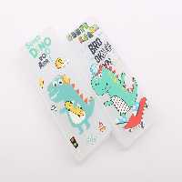 جامدادی کتابی شفاف 2 طرفه طرح دایناسور