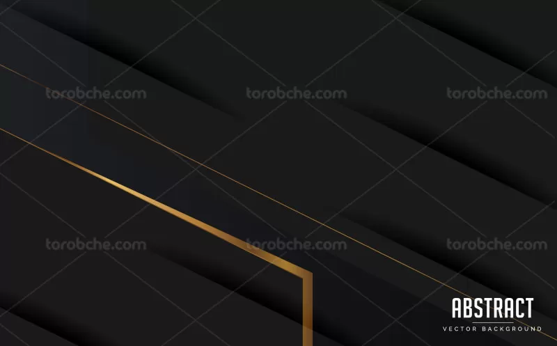 وکتور پس زمینه انتزاعی طلایی مشکی | گرافیک با طعم تربچه