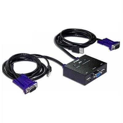 سوئیچ KVM دو پورت USB دی لینک مدل KVM-222