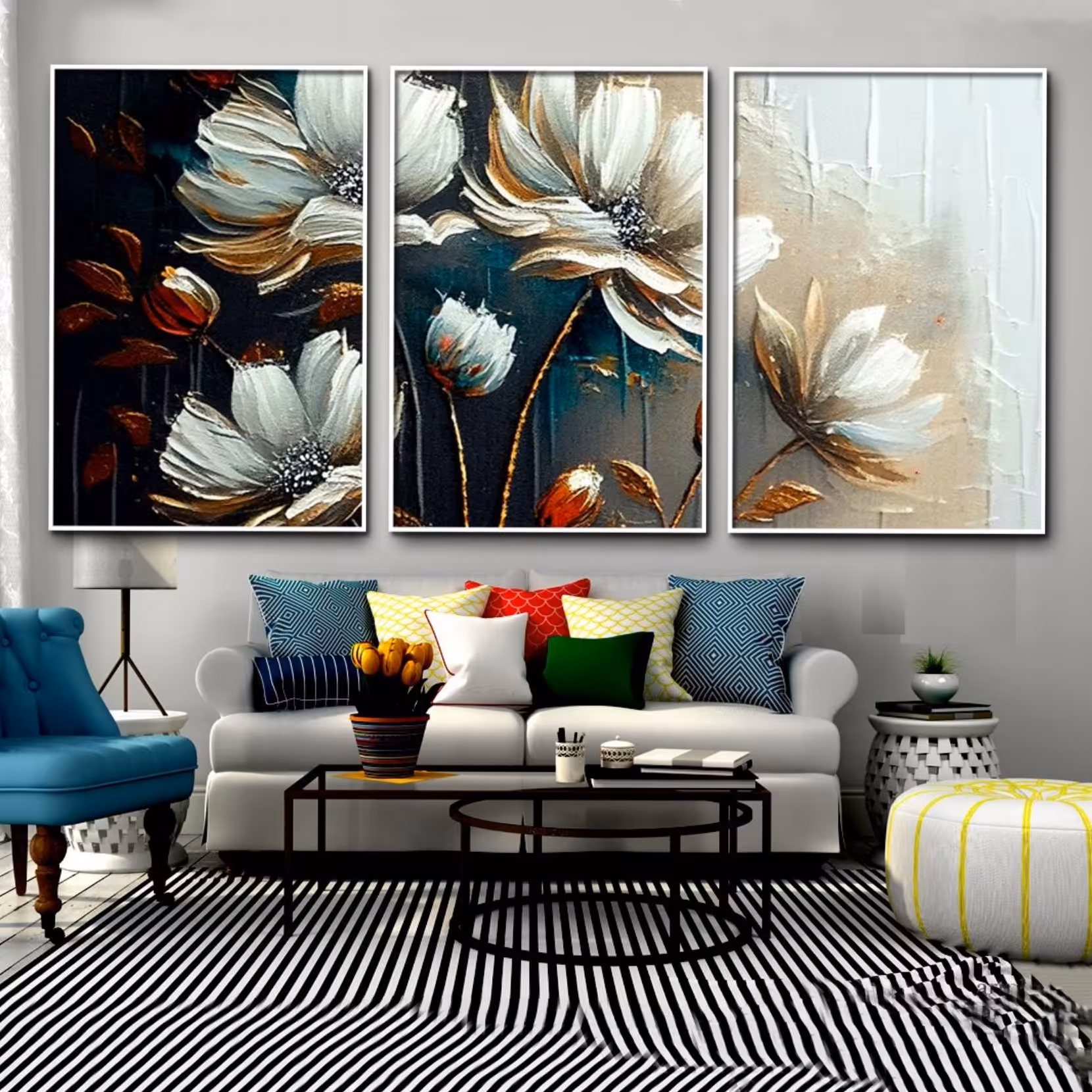 تابلو دکوراتیو 3تیکه کد 00243