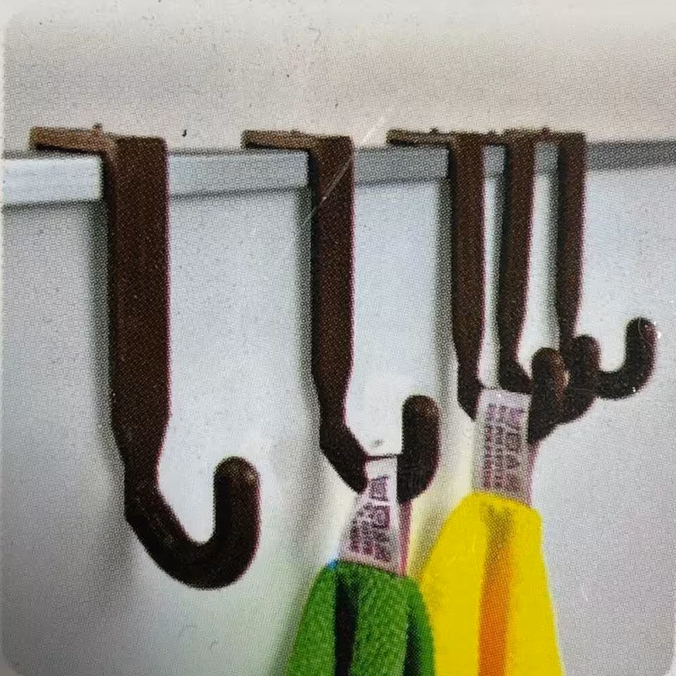 قلاب s اس 5 عددی پلاستیکی فشرده ضخیم برای آویزان کردن انواع لیوان و فنجان و لوازم و اثاثیه و کیف و لباس و شال و کلاه و ح