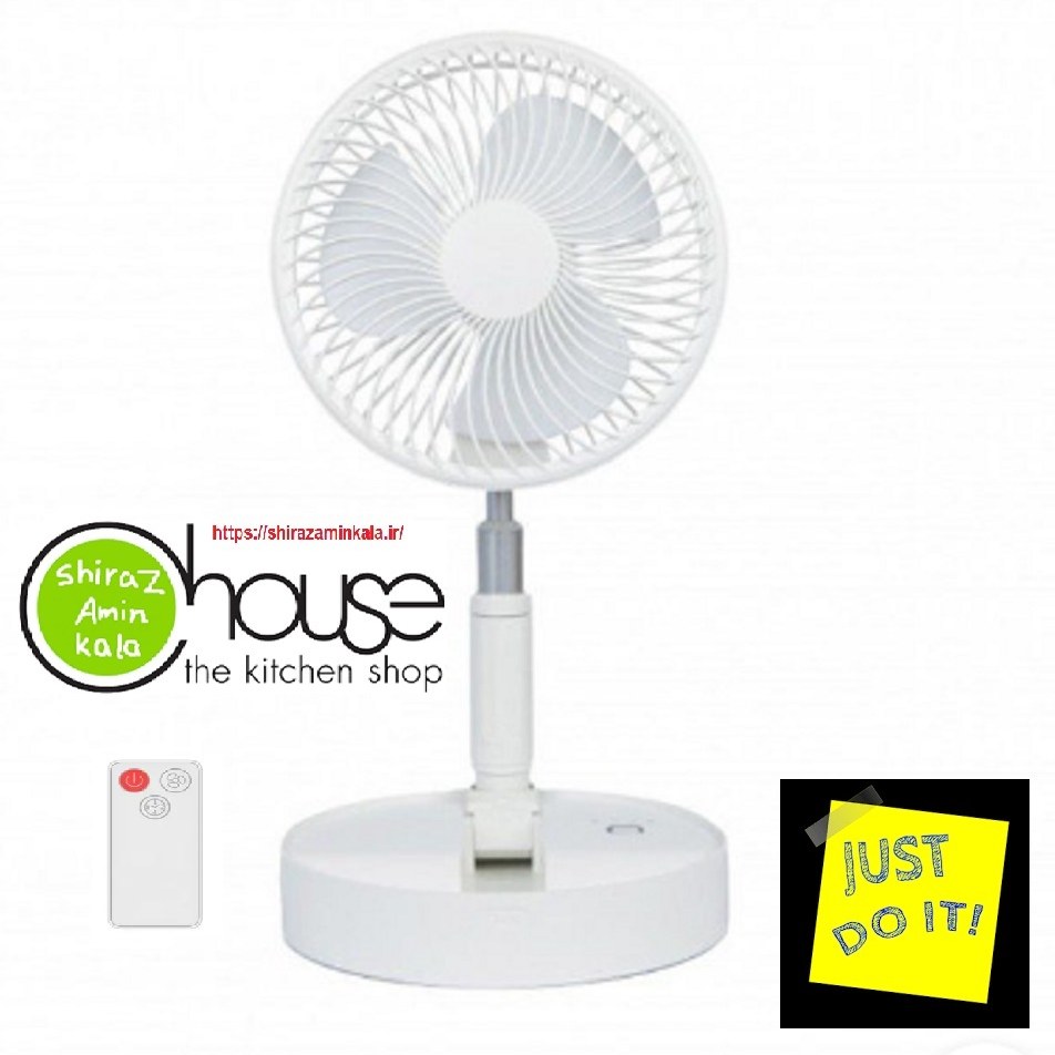 پنکه شارژی تاشو همراه با ریموت کنترل مدل ZERO P9A
