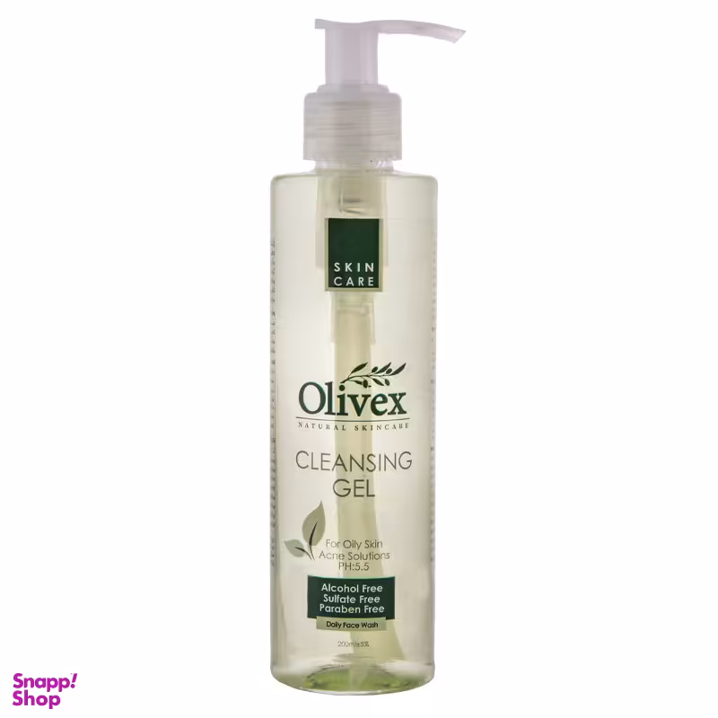 ژل شستشو صورت الیوکس (Olivex) مناسب پوست چرب حجم 200 میلی لیتر