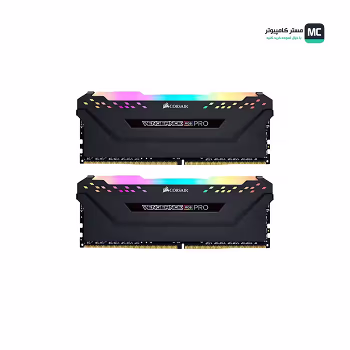 قیمت و خرید رم کورسیر VENGEANCE RGB PRO Black 32GB 16GBx2 3200MHz CL16