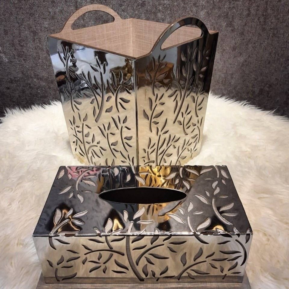سطل و دستمال چوبی