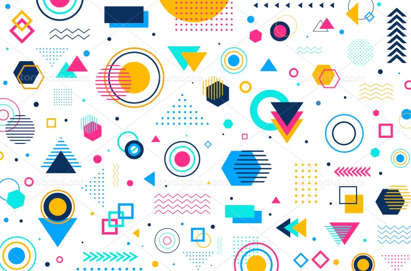 وکتور المان هندسی | گرافیک با طعم تربچه