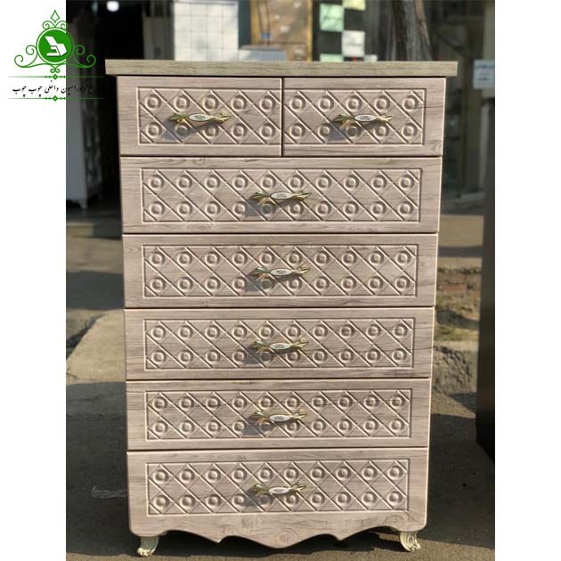 دراور 7 کشو پایه دار مدل D507 (پرداخت کرایه پس از تحویل)
