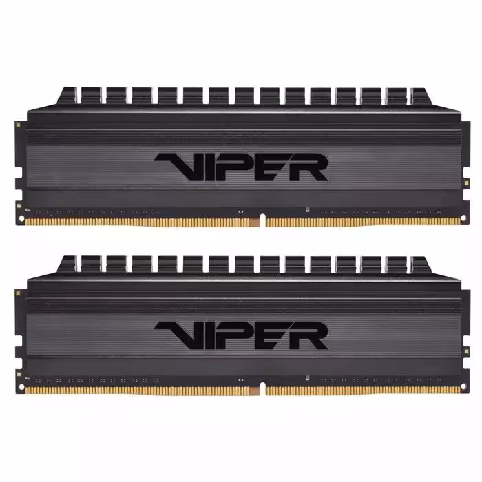 رم کامپیوتر DDR4 دو کاناله 4000 مگاهرتز CL19 پاتریوت مدل Viper Blackout ظرفیت 16 گیگابایت