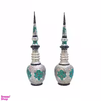 تنگ مسی قلم زنی طرح تذهیب کد 6947 مجموعه 2 عددی