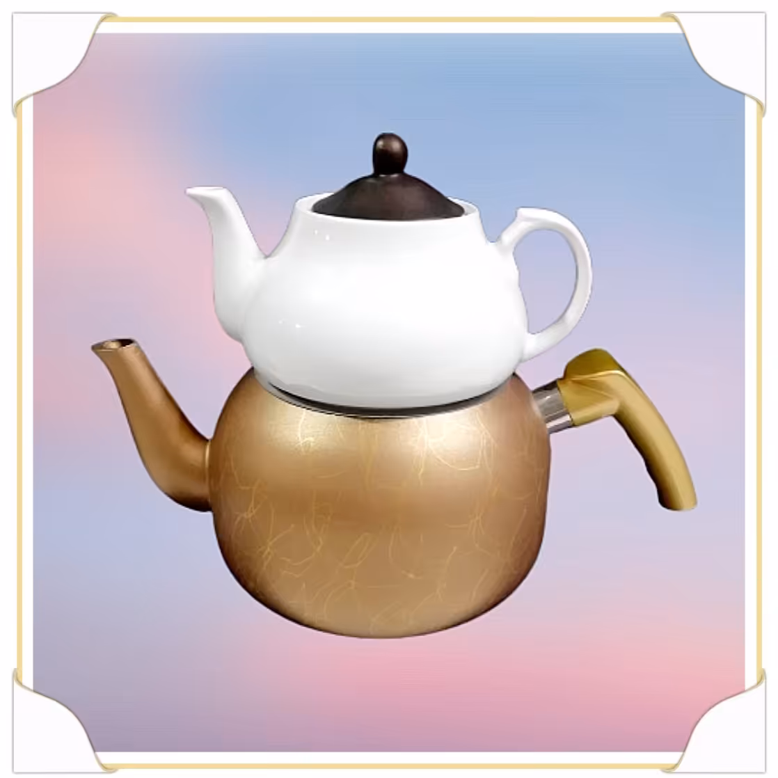 کتری و قوری گرانیت رنگی NTC 