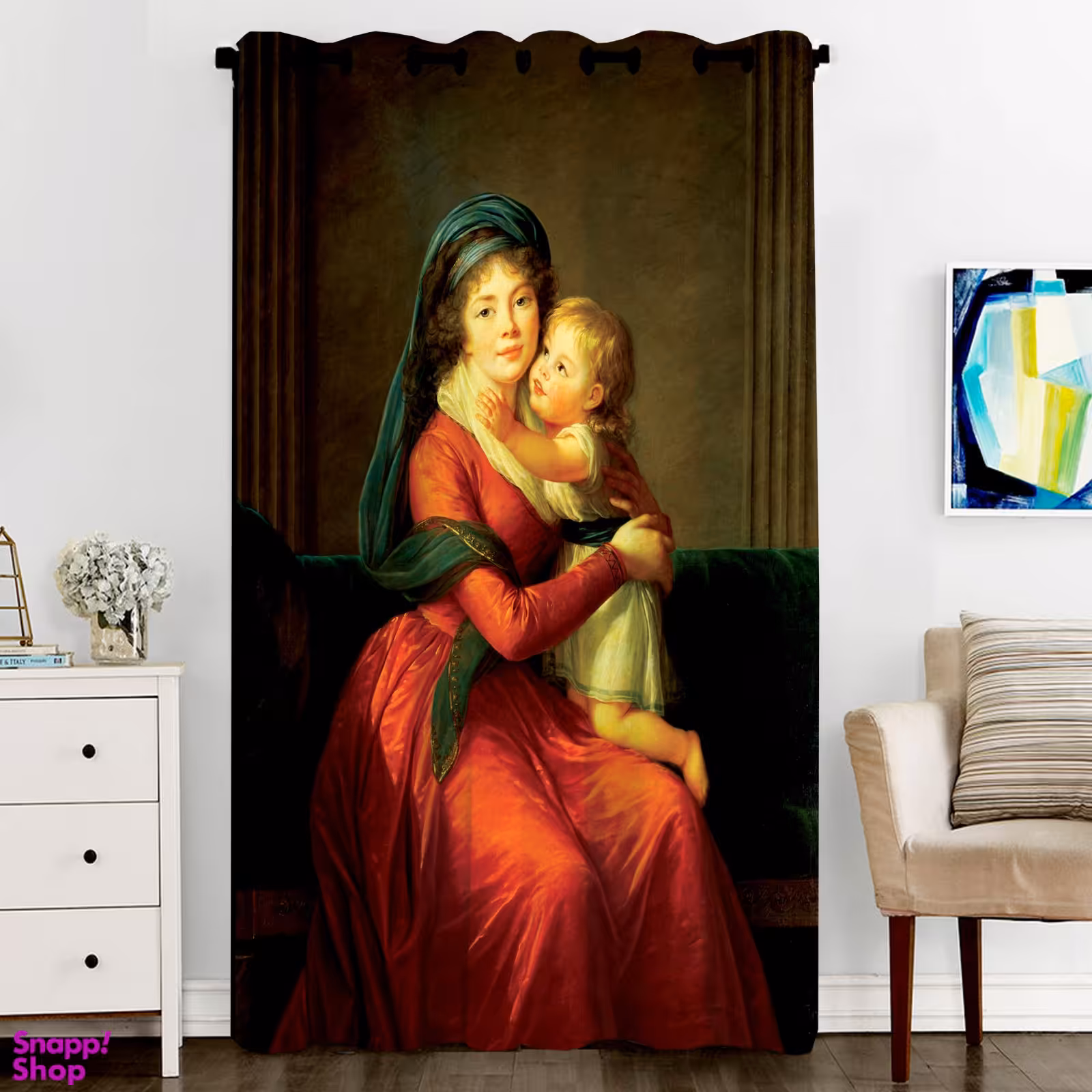 پرده مدل C6-50705 سایز 270x140 سانتی‌ متر چند رنگ