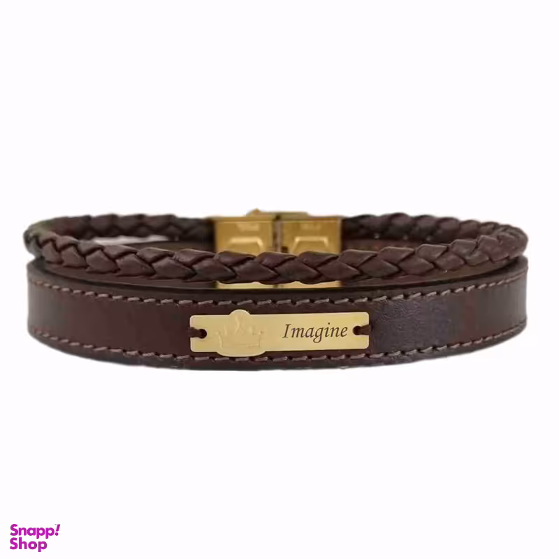 دستبند طلا 18 عیار مردانه لیردا مدل کلمه imagine 6722