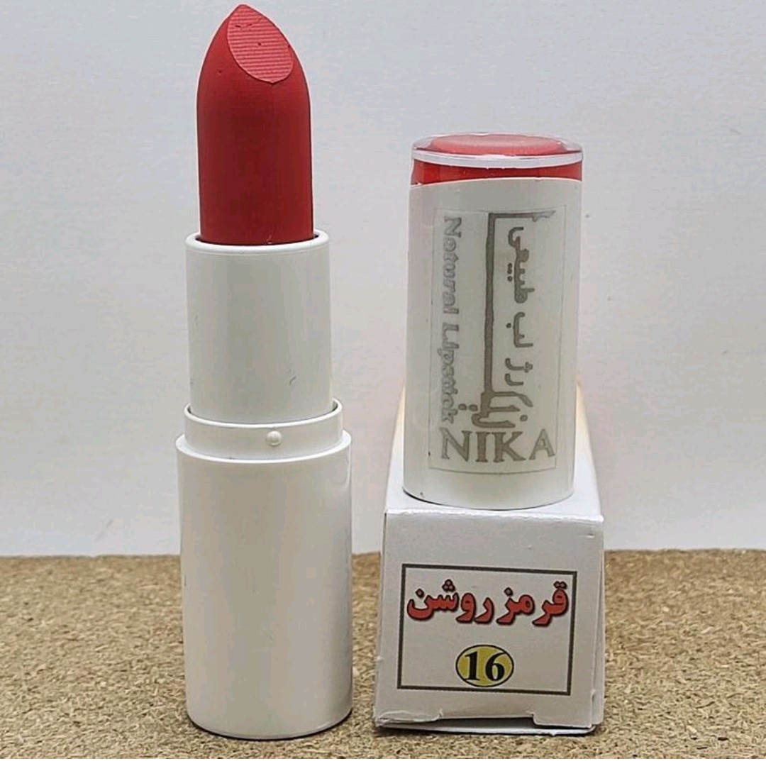 رژ لب گیاهی قرمز روشن  کد(16)
