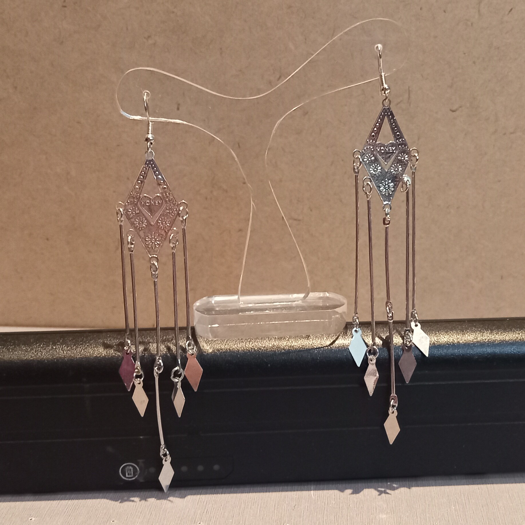 گوشواره استیل رنگ ثابت کد 2941