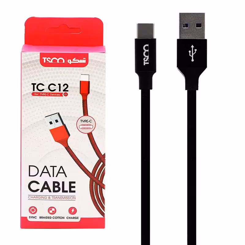 کابل شارژ Type-C تسکو TSCO TC C12