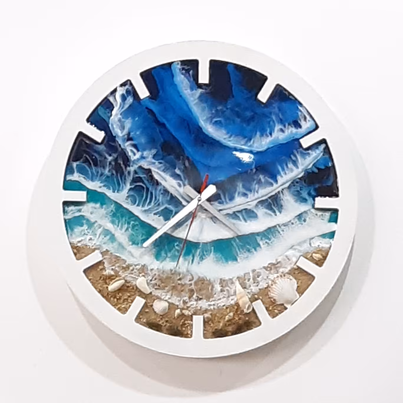 ساعت رزینی طرح دریا  قطر 40  موتور آرامگرد 