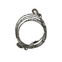 سیم بکسل گالوانیزه بدون روکش دوسر قلاب