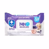 دستمال مرطوب دست و صورت بزرگسالان درب دار نینو