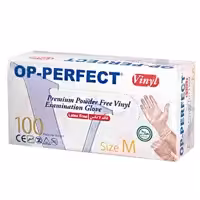 دستکش وینیل  100 عددی op-perfect  سایز m 
