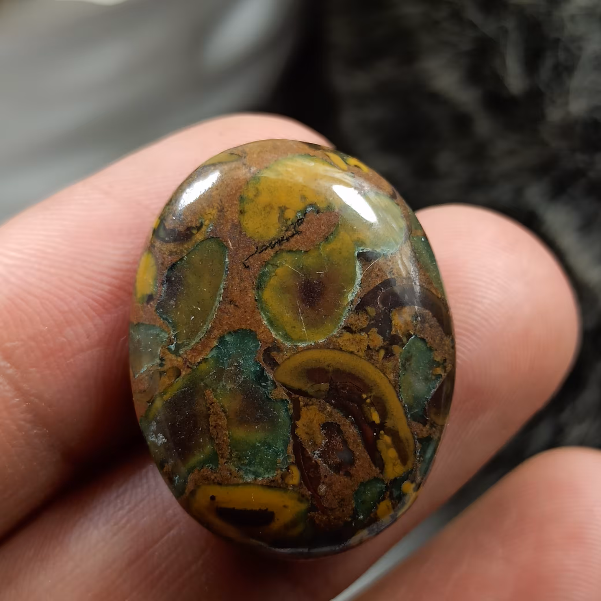 نگین جاسپر میوه ای درشت کد 108 