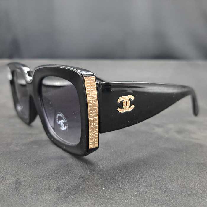 عینک آفتابی زنانه ومردانه مارک چنل(مشکی)