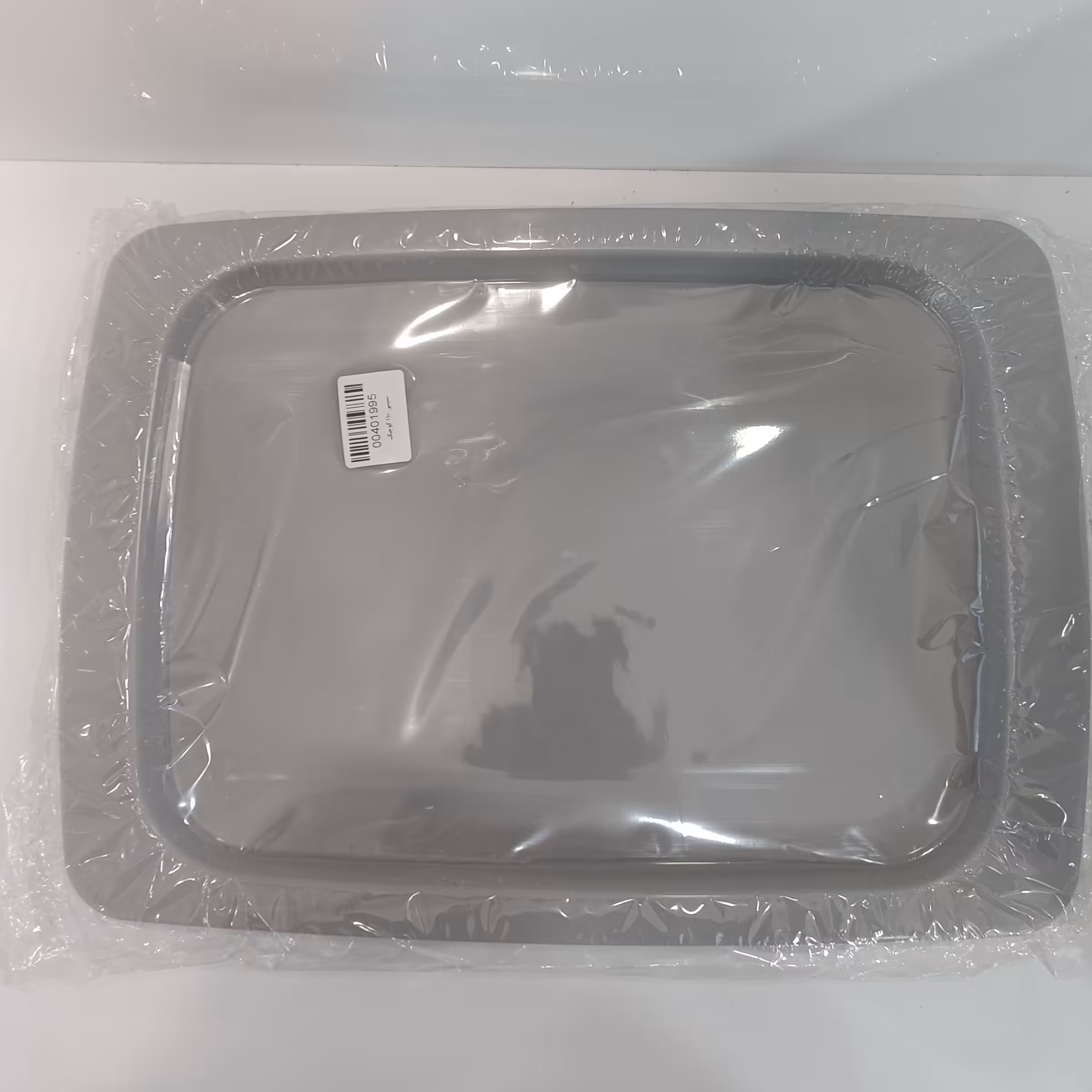 سینی پلاستیکی مستطیل ساده بدون طرح 