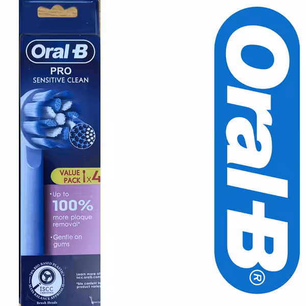 سری یدک مسواک برقی اورال بی Oral B مدل Pro Sensitive Clean بسته 4 عددی