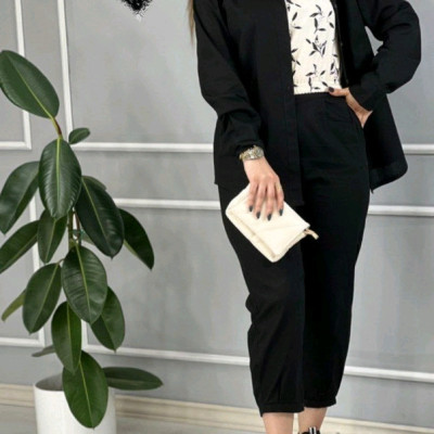 مانتو شلوار زنانه ابروبادی مدل لیلا