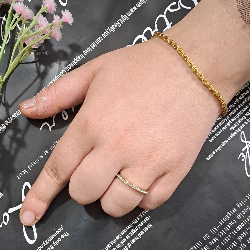 دستبند استیل مارپیچ