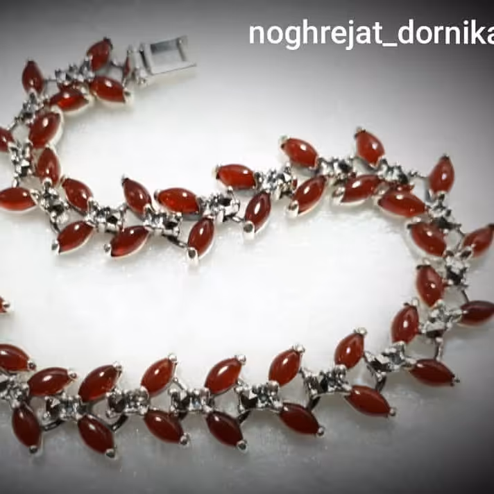 دستبندنقره زنانه عقیق