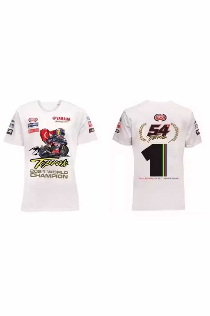 جلیقه موتورسوار تی شرت دوچرخه سواری قهرمان جهان SBK TOPRAK Yamaha