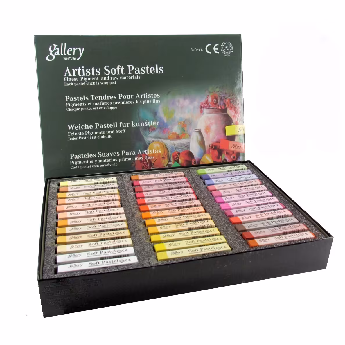 پاستل گچی 72 رنگ  مدل Gallery

