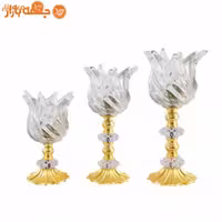 شمعدان سه تایی لاله