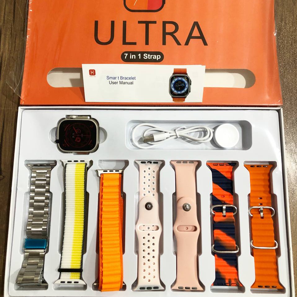 ساعت هوشمند طرح اپل واچ اولترا  با هفت بند