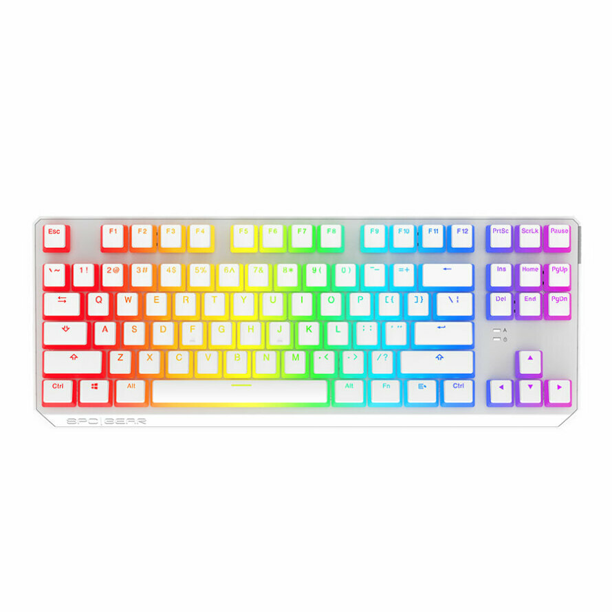 کیبورد مکانیکال گیمینگ اس پی سی گیر GK630K Onyx White Tournament Kailh Blue Switch RGB