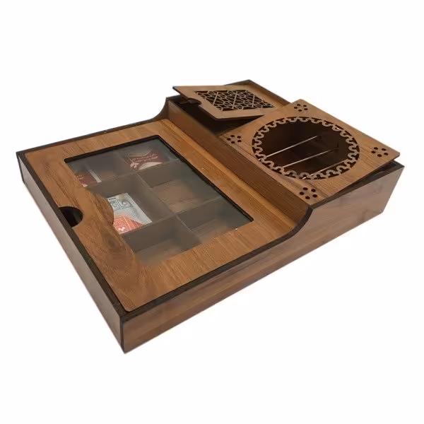 جعبه چای کیسه ای (تی بگ)  وارمر دار MDF