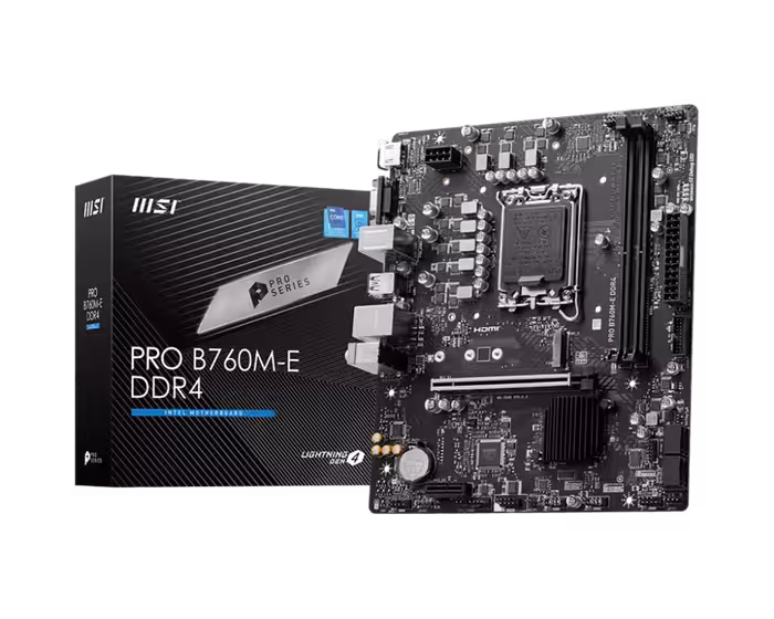 مادربرد ام اس آی MOTHERBOARD MSI PRO B760M-E DDR4