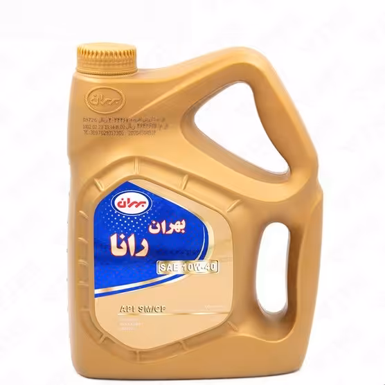 روغن موتور بهران رانا 10w-40 با کیفیت sm چهار لیتری 